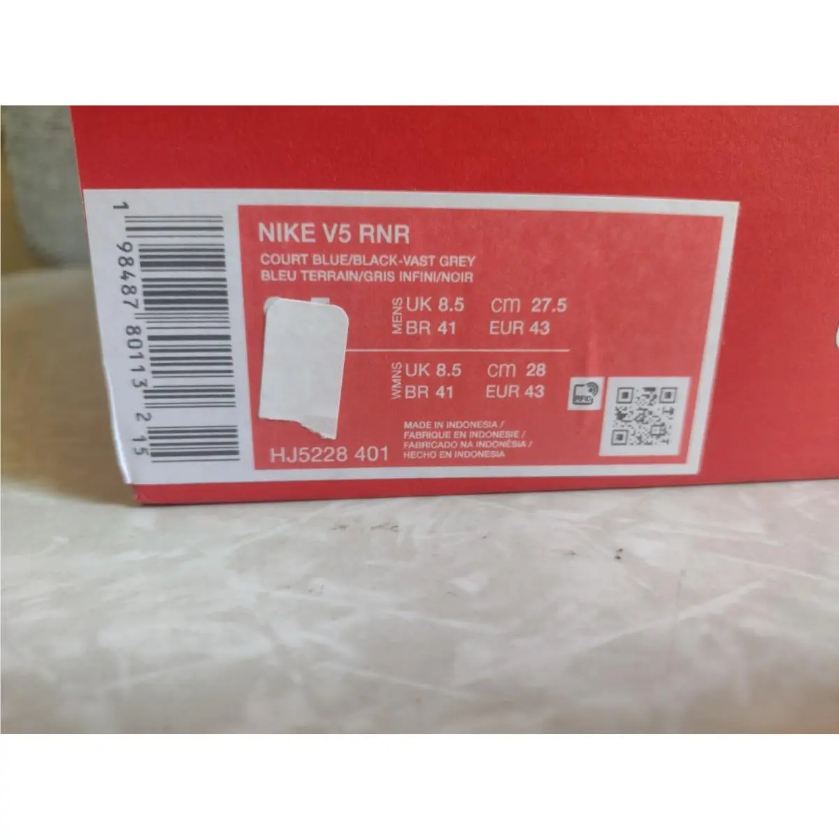 Nike shoes - Nike V5 RNR - RNR - HJ5228-401 - Blue, Black, Gray 8
