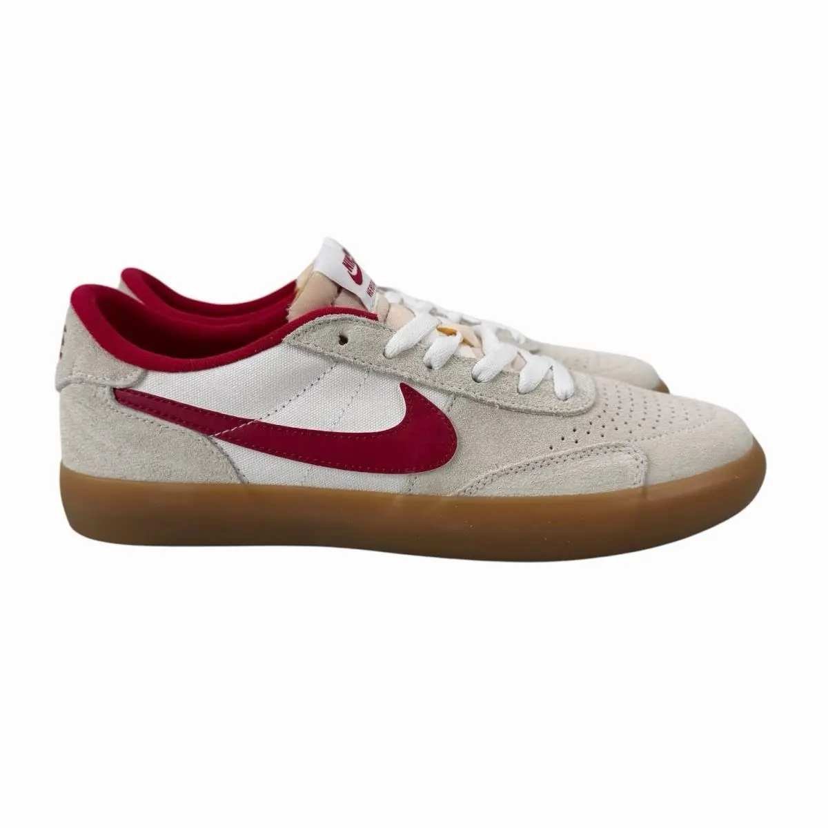 Nike SB Heritage Vulc Summit White Cardinal Red Shoes CD5010-100 Men`s Sz 8.5-12 - Beige
