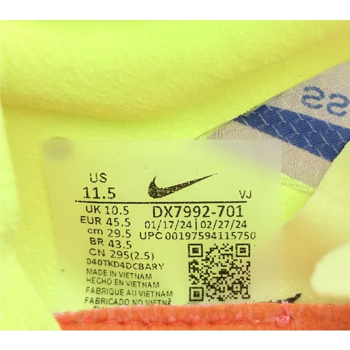 Nike shoes - Nike ZoomX Dragonfly - ZoomX Dragonfly - DX7992-701 - Volt/Total Orange/Total Orange/Concord 15