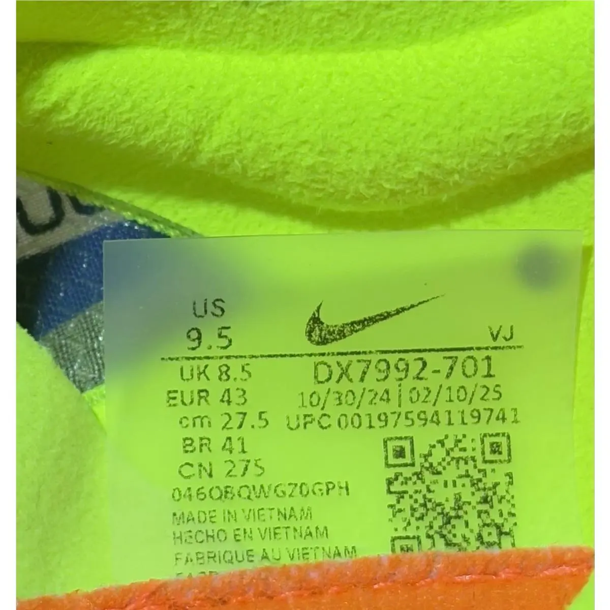 Nike shoes - Nike ZoomX Dragonfly - ZoomX Dragonfly - DX7992-701 - Volt/Total Orange/Total Orange/Concord 30
