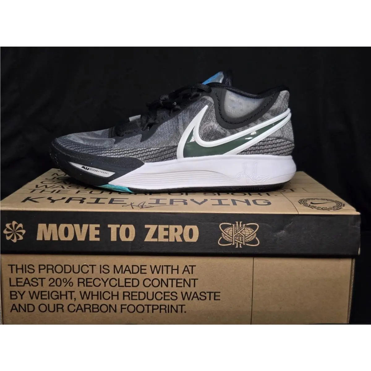 Nike Kyrie 8 - Black/mercury Grey-White/DJ6017-001 Mens Size 9-10 B.n.i.b