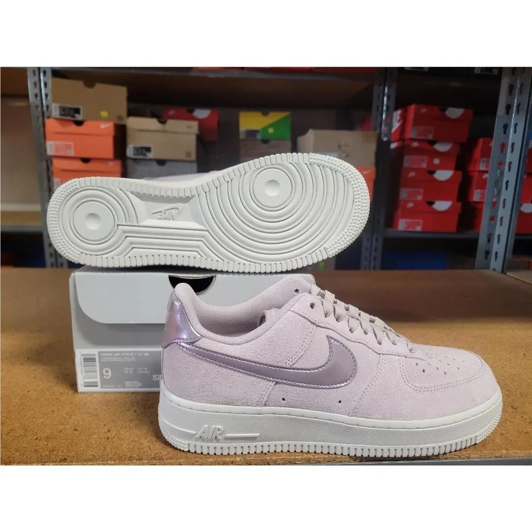 Nike Air Force 1 07 SE Women Shoes Platinum Violet LT Ore HJ4401 001 Size 9
