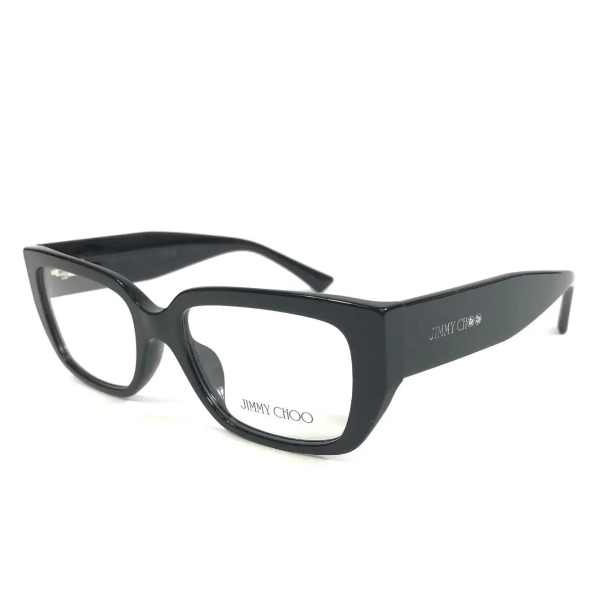 Jimmy Choo Eyeglasses Frames JC3041BU 5000 Black Rectangle Full Rim 52-17-140