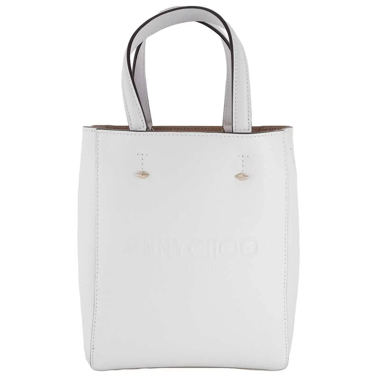 Jimmy Choo Lenny North-south Leather Tote Bag J000170228-LATTE/LIGHT Gold