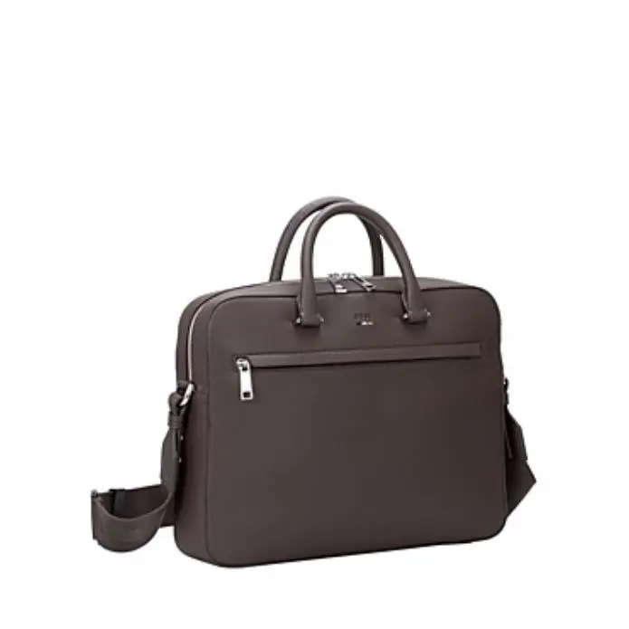 Hugo by Hugo Boss Men`s Ray Briefcase Dark Brown