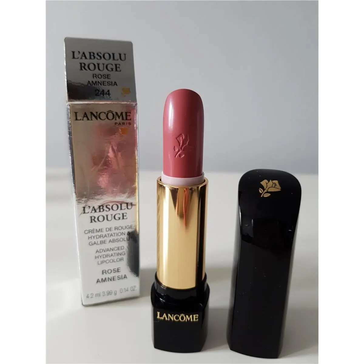 Lancome L` Absolu Rouge Lipstick 244 Rose Amnesia
