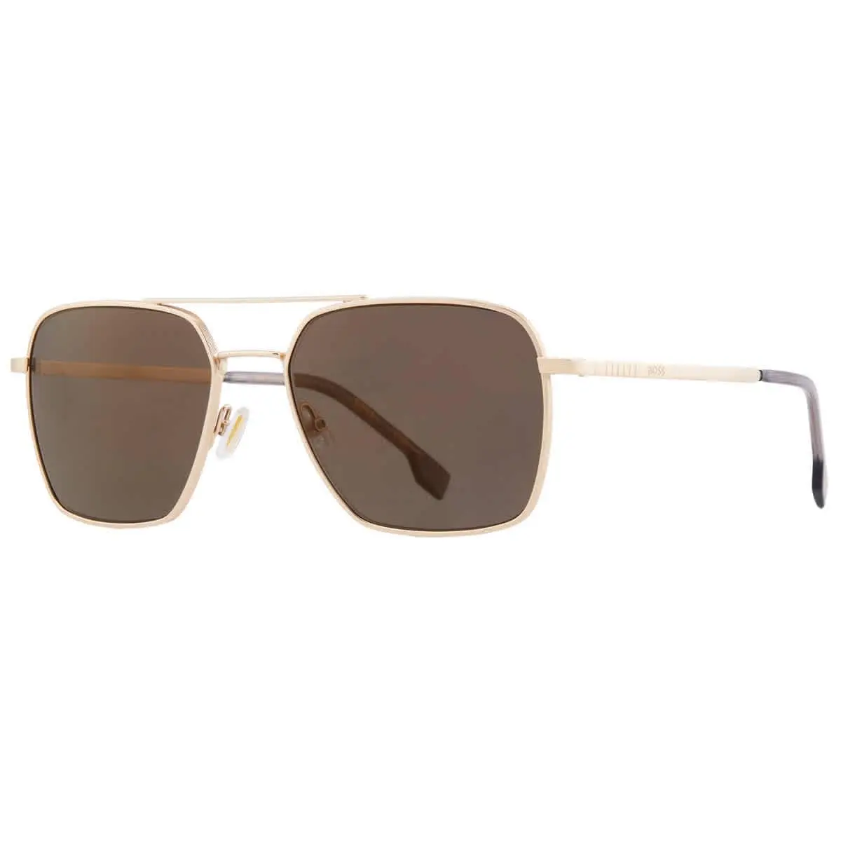 Grey Bronze Navigator Men`s Sunglasses Boss 1414/O/S 0AOZ/JO 57 by Hugo Boss