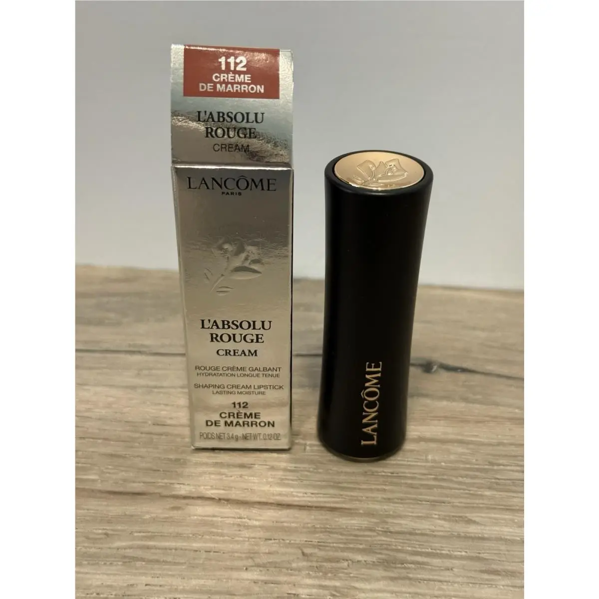 Lancome L`absolu Rouge Cream Lipstick 112 Creme De Marron 112 Mars