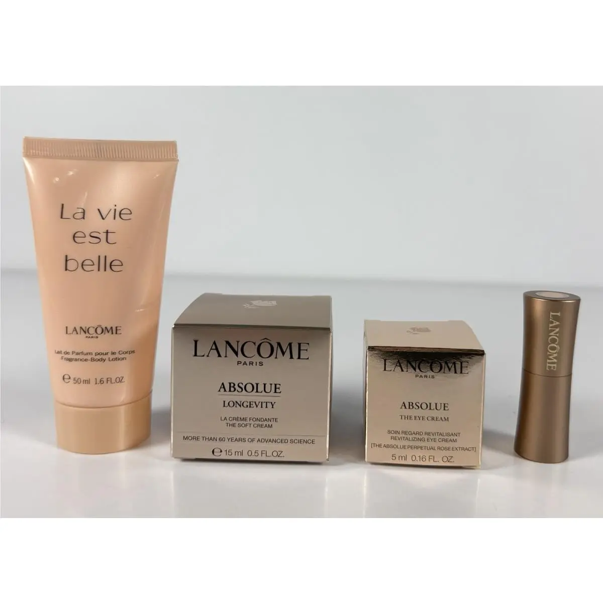 Set Of 4 Lancome Absolue Soft Cream La Vie Est Belle Beauty Products