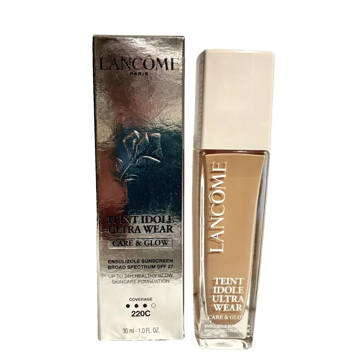 Lancome Teint Idole Ultra Wear Care Glow Foundation 220C Exp. 12/26