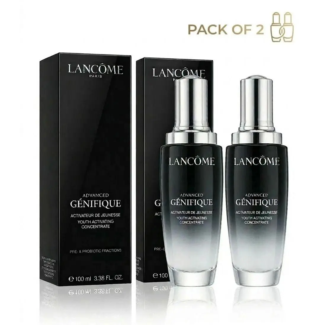 Lancome Advanced Génifique Youth Activating Concentrate 3.38 oz Pack of 2 by Lancôme