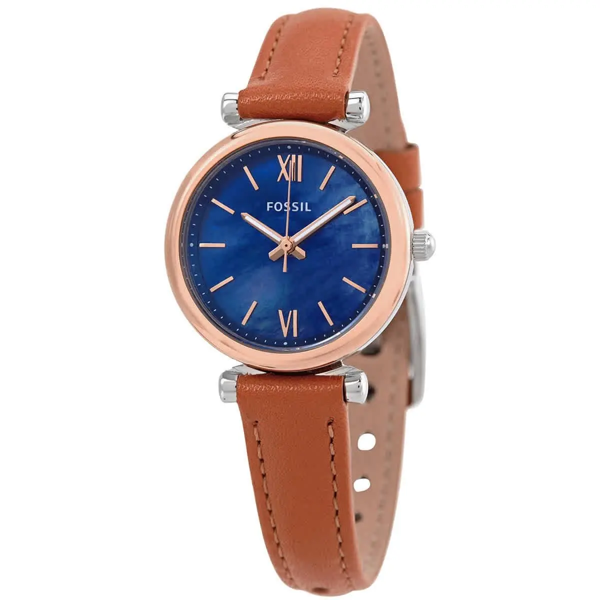 Fossil Carlie Mini Quartz Mop Dial Ladies Watch ES4701