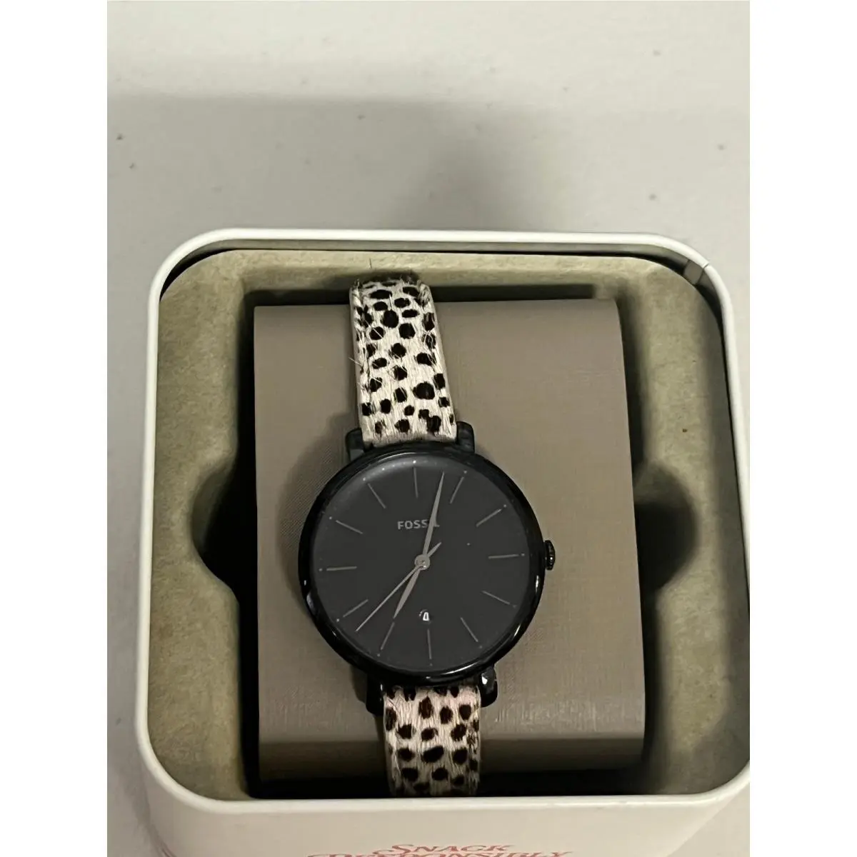 Fossil ES4725 Jacqueline Quartz Black Dial Women`s Watch