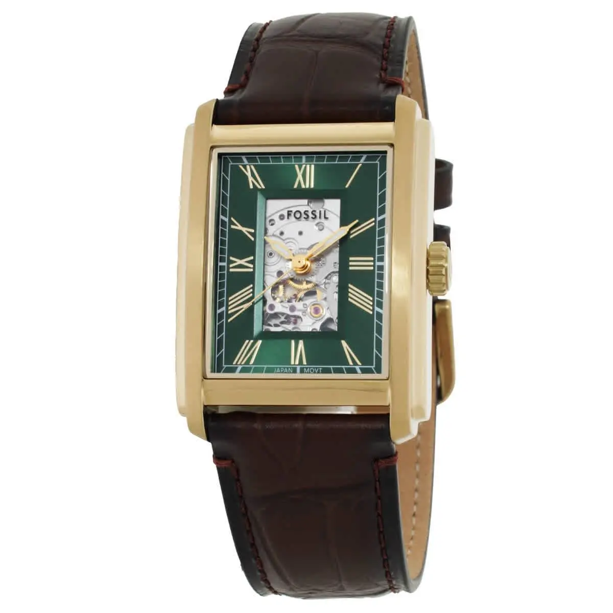 Fossil Carraway Quartz Green Dial Unisex Watch ME3271