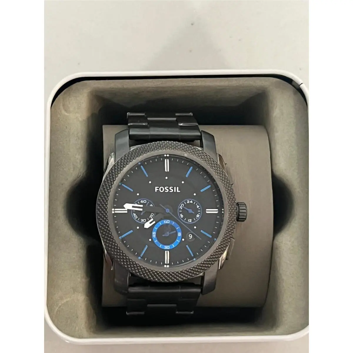 Fossil F54931 Machine Chronograph Smoke Stainless Steel Watch