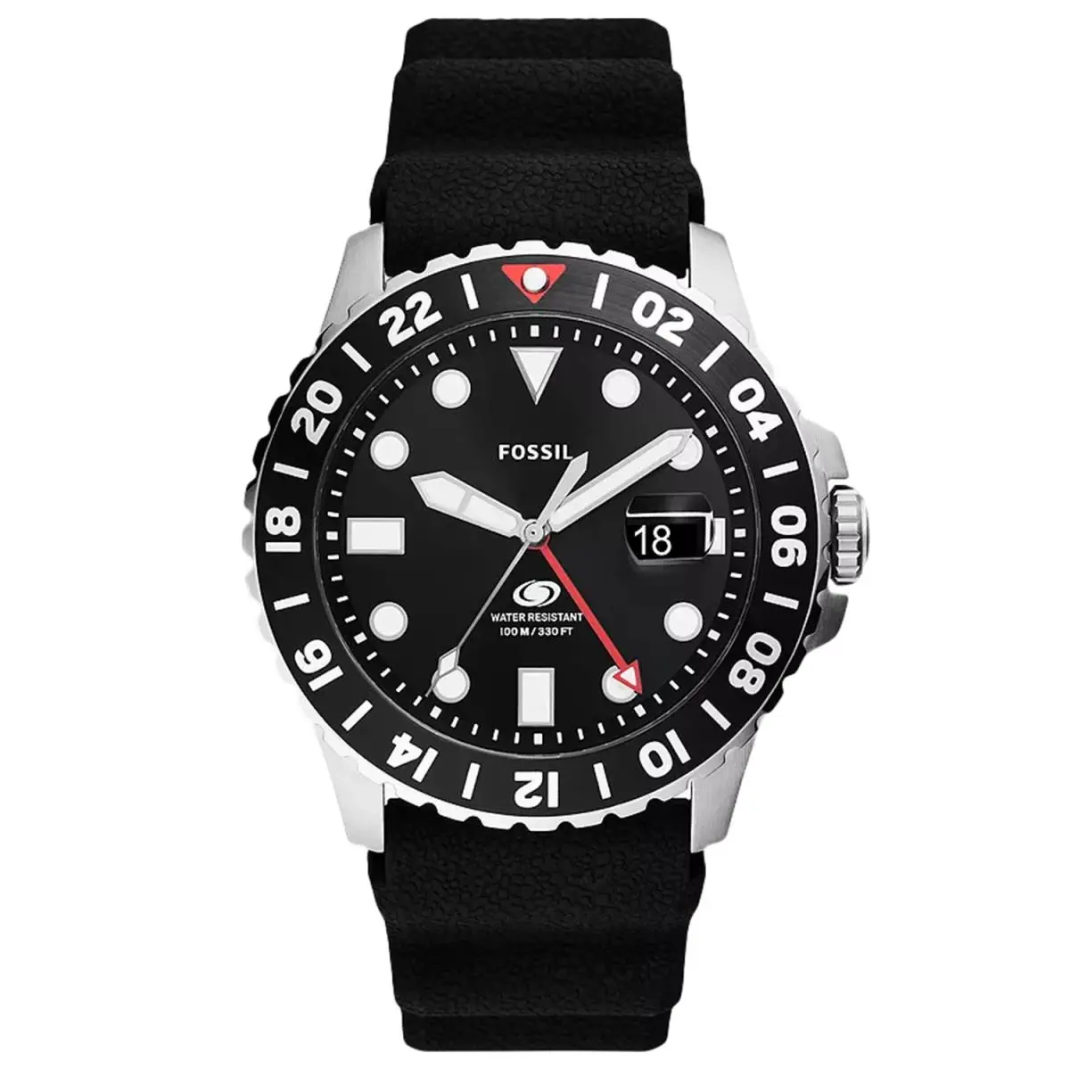 Men`s Gmt Black Dial Watch - FS6036 by Fossil