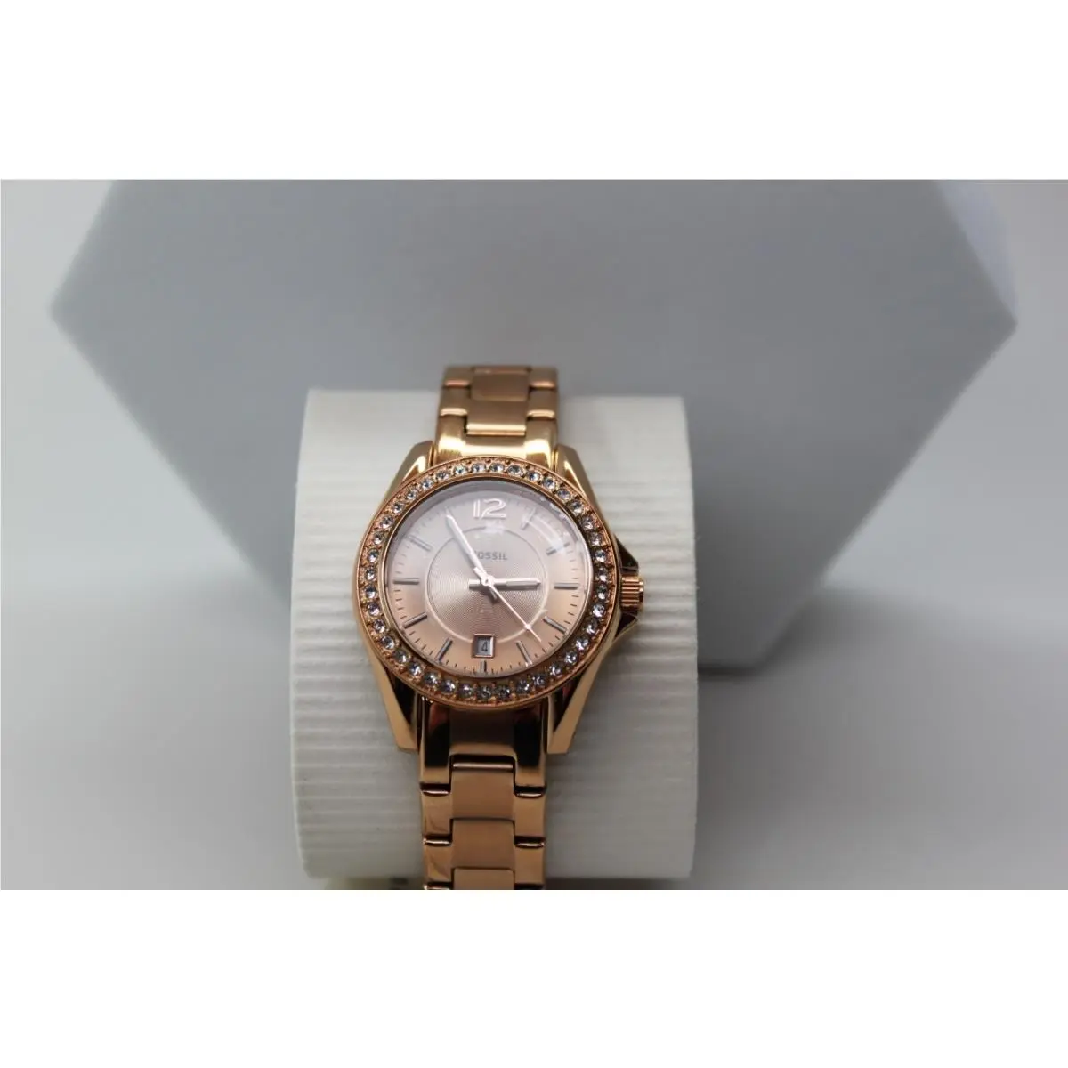Fossil ES-2889 Riley Mini Women`s Watch 30mm Rose Gold-tone ES2889