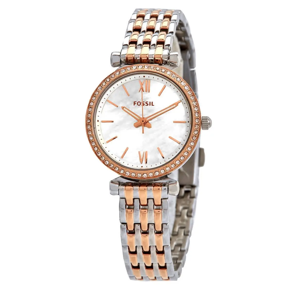 Fossil Carlie Mini Mop Dial Two-tone Ladies Watch ES4649