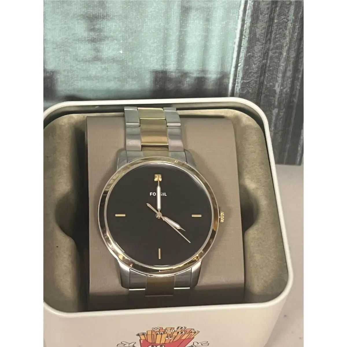 Fossil FS5458 Minimalist Stainless Steel Analog Dial Quartz Watch