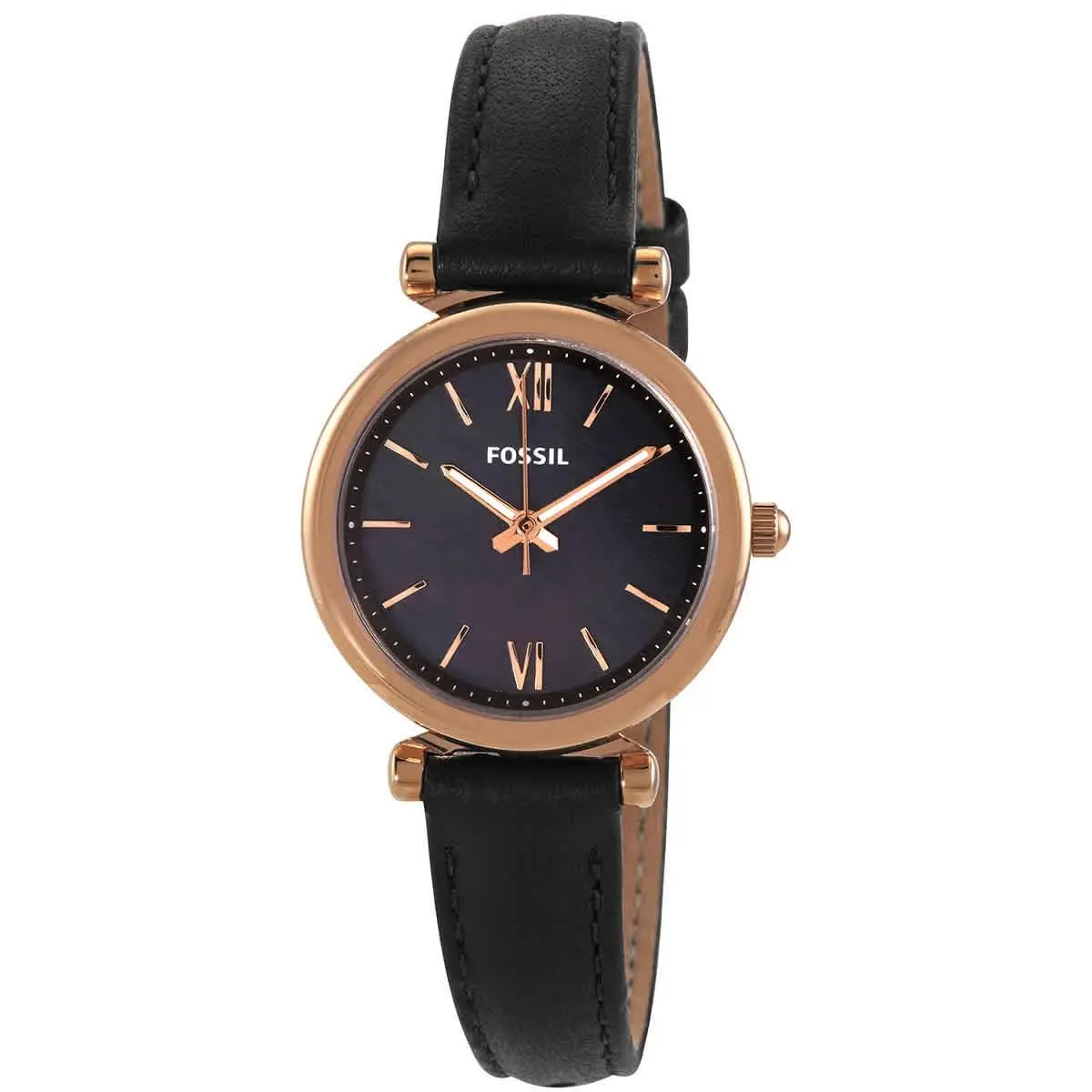 Fossil Carlie Mini Quartz Black Dial Ladies Watch ES4700
