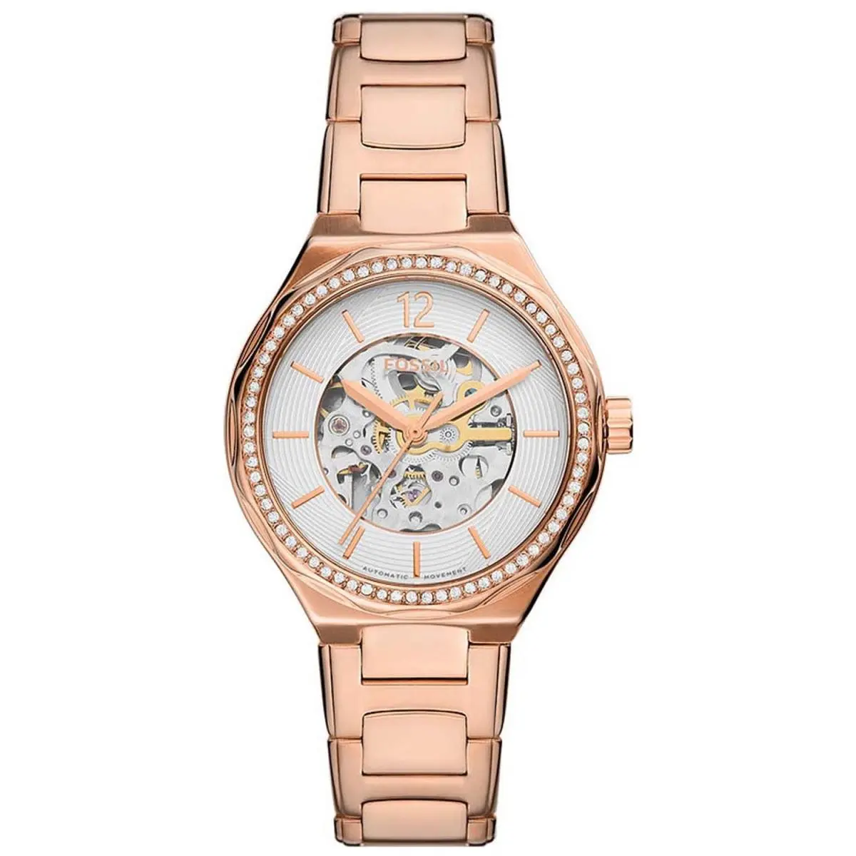 Women`s Eevie White Dial Watch - BQ3781 by Fossil