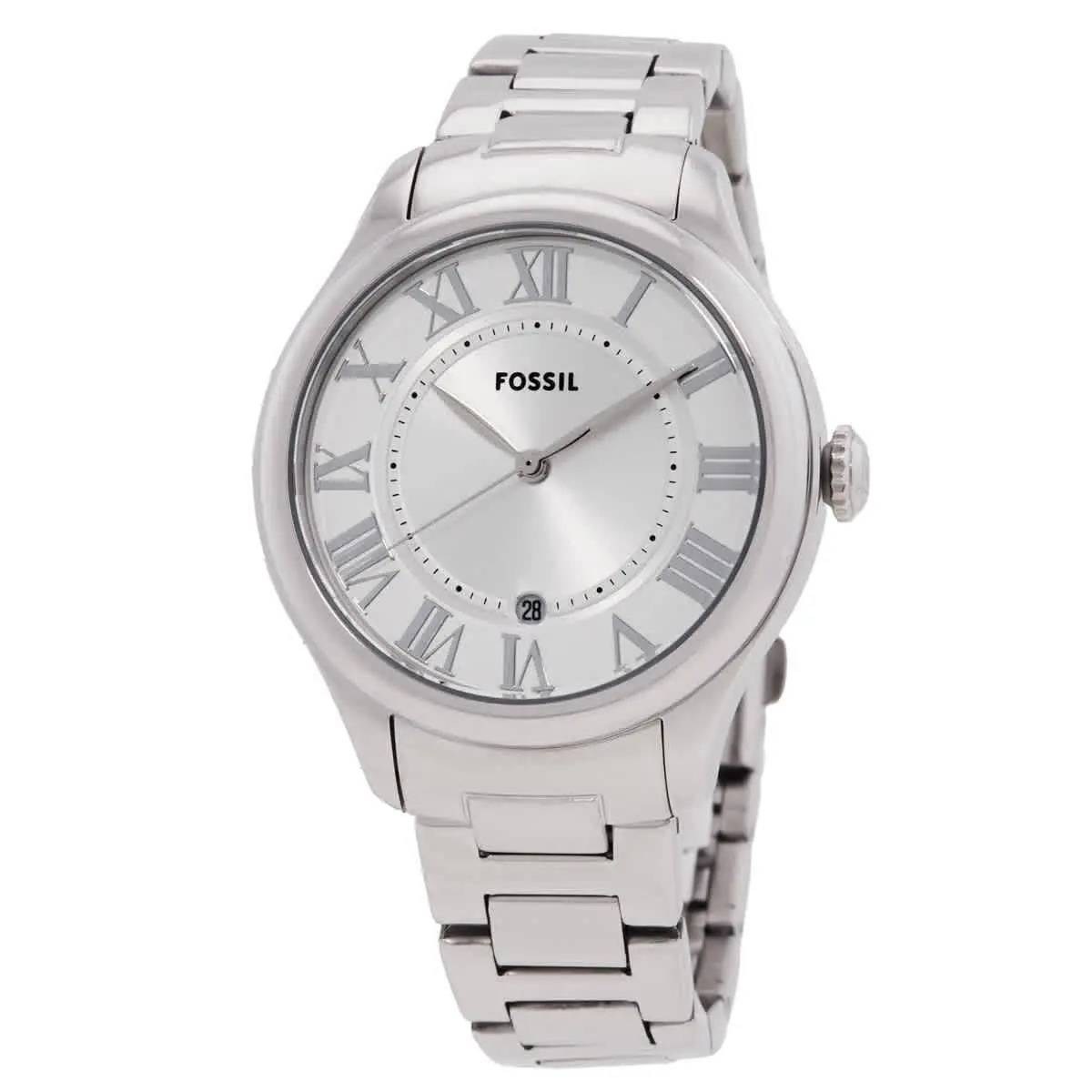 Fossil Gilmore Quartz Silver Dial Ladies Watch ES5393 - Silver, Dial: Silver, Band: Silver-tone