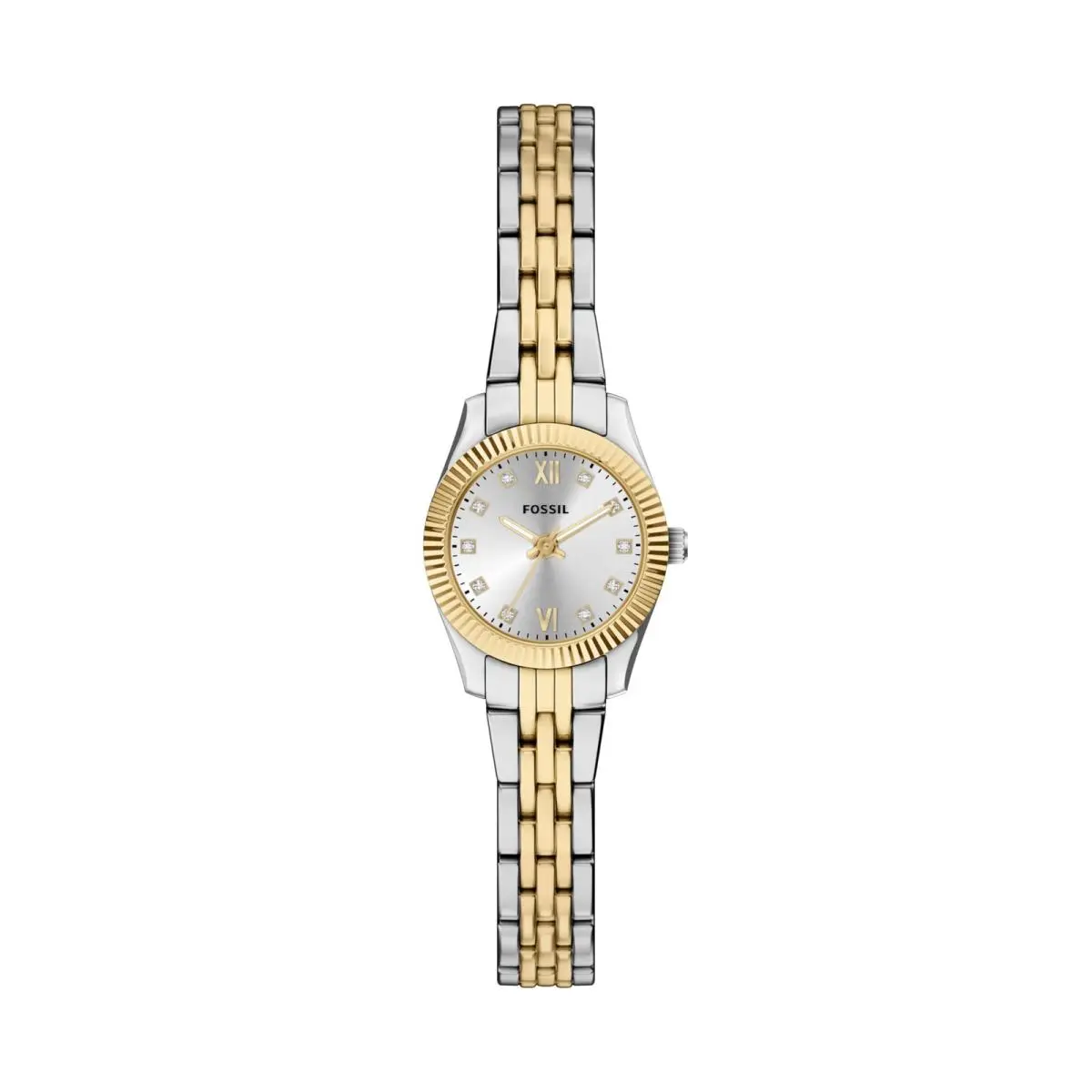 Scarlette Mini Three-hand Two-tone Stainless Steel 20MM Gold/silver by Fossil