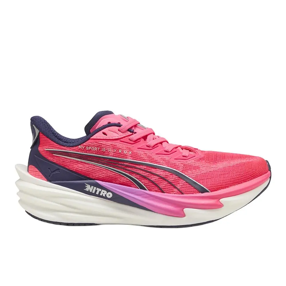 Puma X Hyrox Deviate Nitro 4 Running Womens Pink Sneakers Athletic Shoes 31290