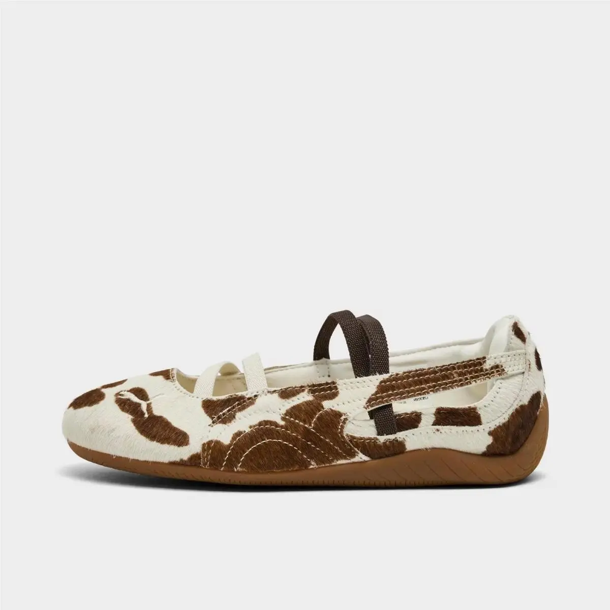 Puma Speedcat Cow Print Ballet Shoes Chocolate Brown/warm White 40778701 200