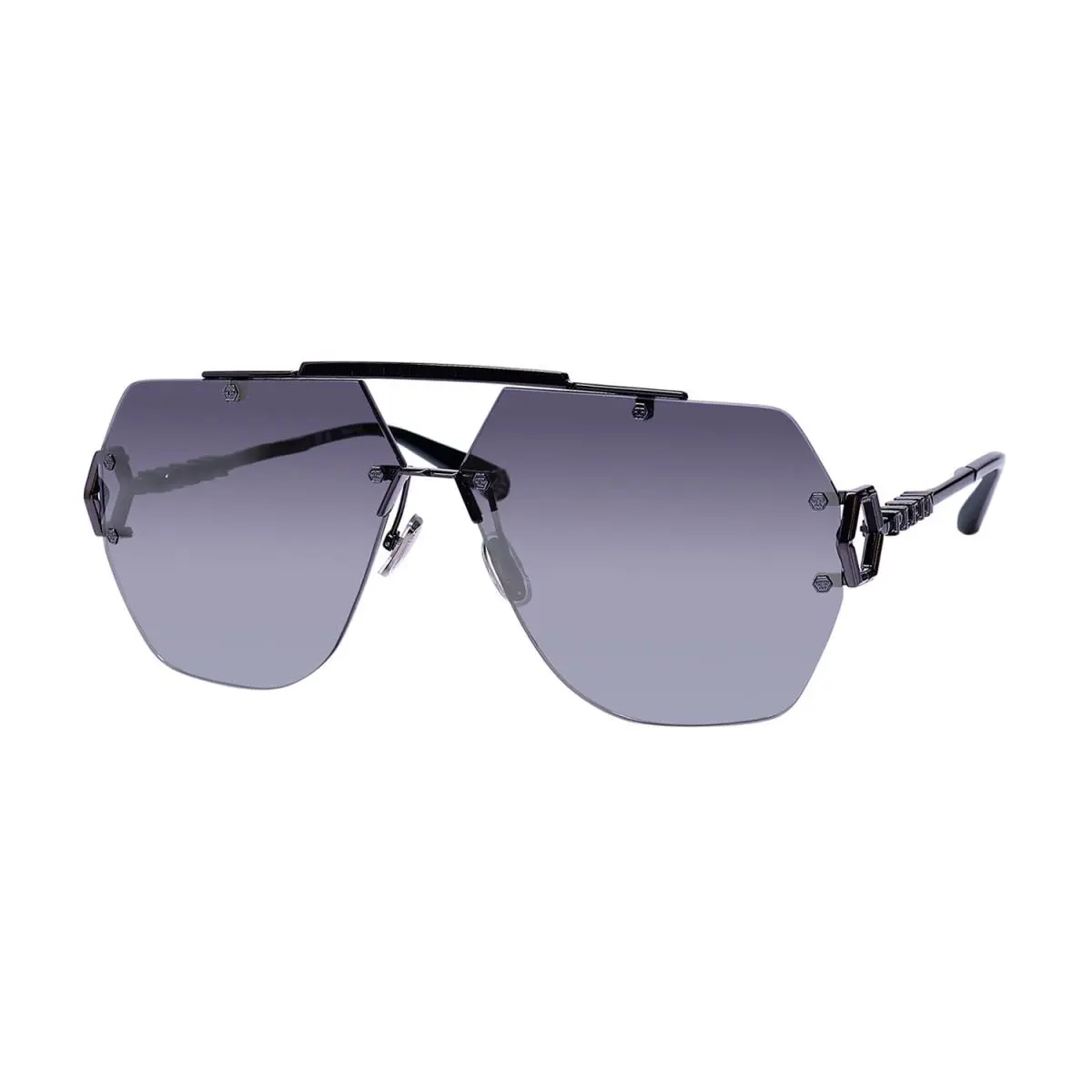 Philipp Plein SPP111 Plein Sleek Sunglasses Made IN Italy Luxury Line