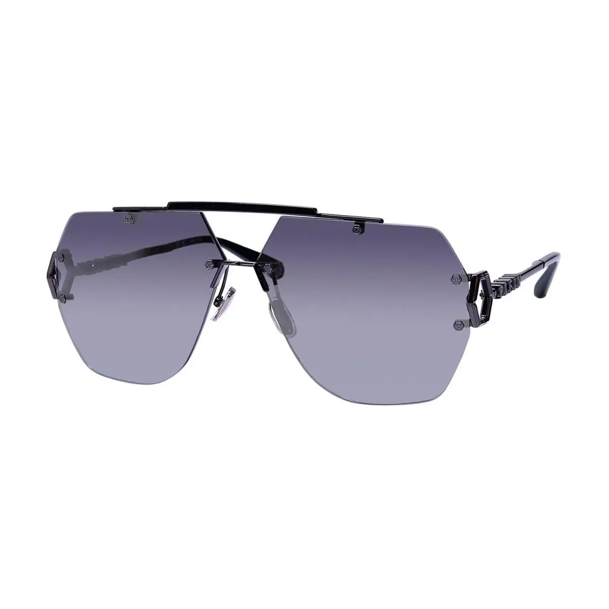 SPP111 Plein Sleek Sunglasses Italy Geometric 66-11-135 672X by Philipp Plein