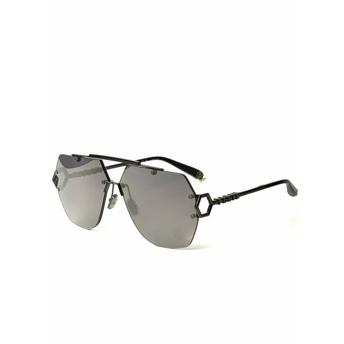 Philipp Plein SPP111 Col. 672X Sleek Black Sunglasses