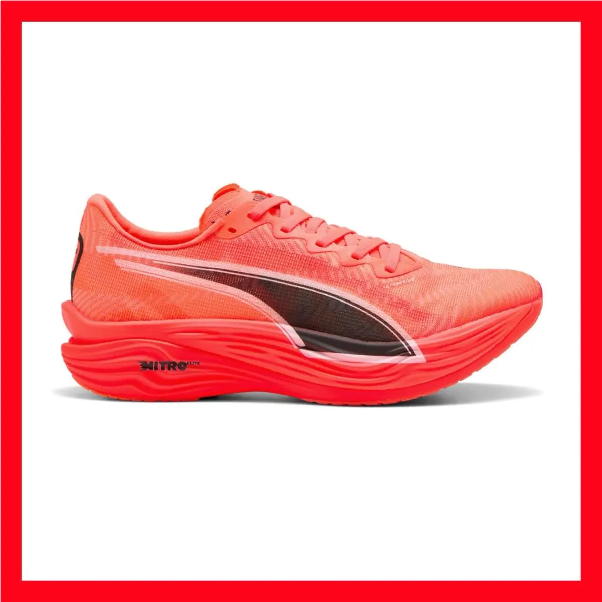 Puma Deviate Nitro Elite 3 Glowing Red Running Shoes 309809-06 Mens Size 7