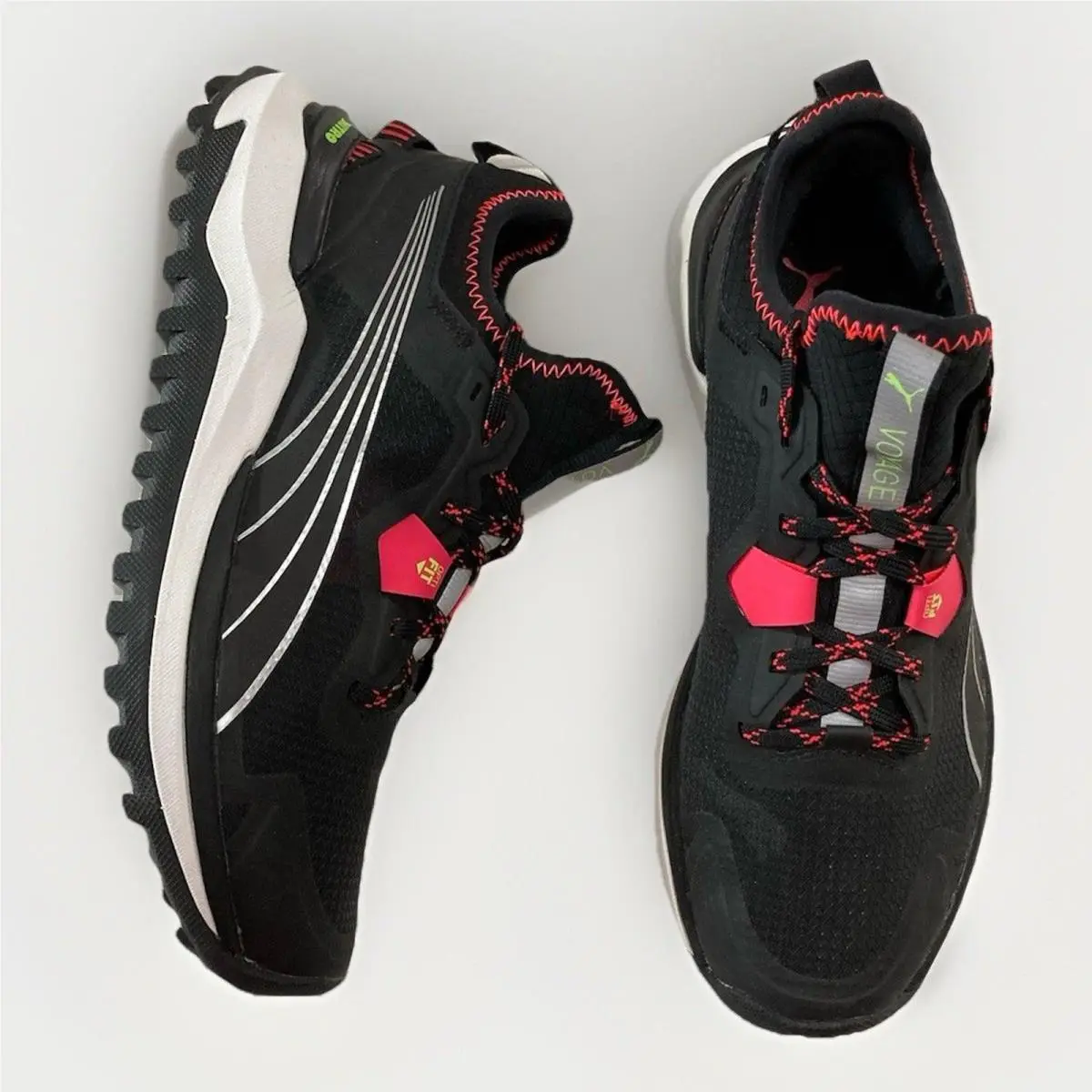Puma Voyage Nitro Ultra Women 8.5 Trail Running Shoes Black Sunblaze 195505