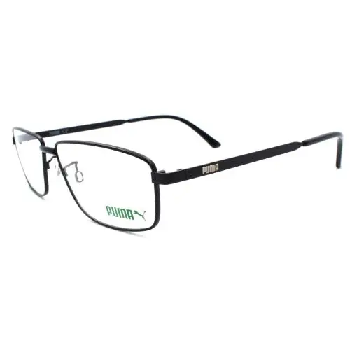 PE0115O 001 Men`s Eyeglasses Frames 57-14-150 Black by Puma