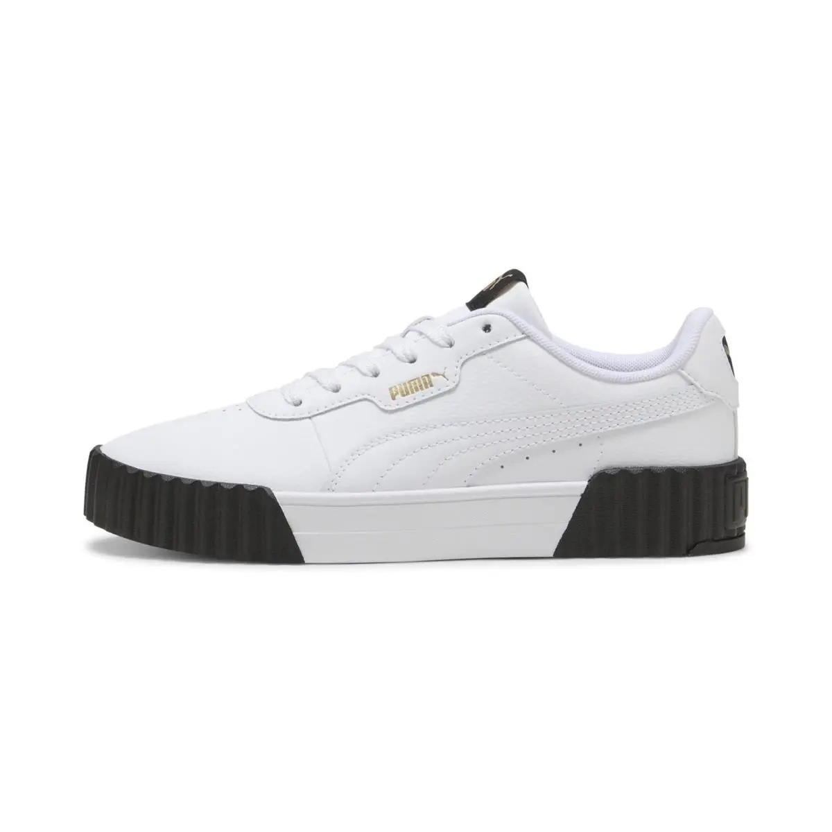 Puma Women`s Carina 3.0Sneaker 3 0 White Gold Black 7.5 US