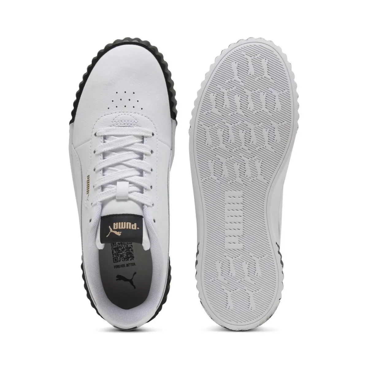 Puma shoes - 400365 - 400365 - Puma White Puma Gold Puma Black (UPC: 4067983966552) 2