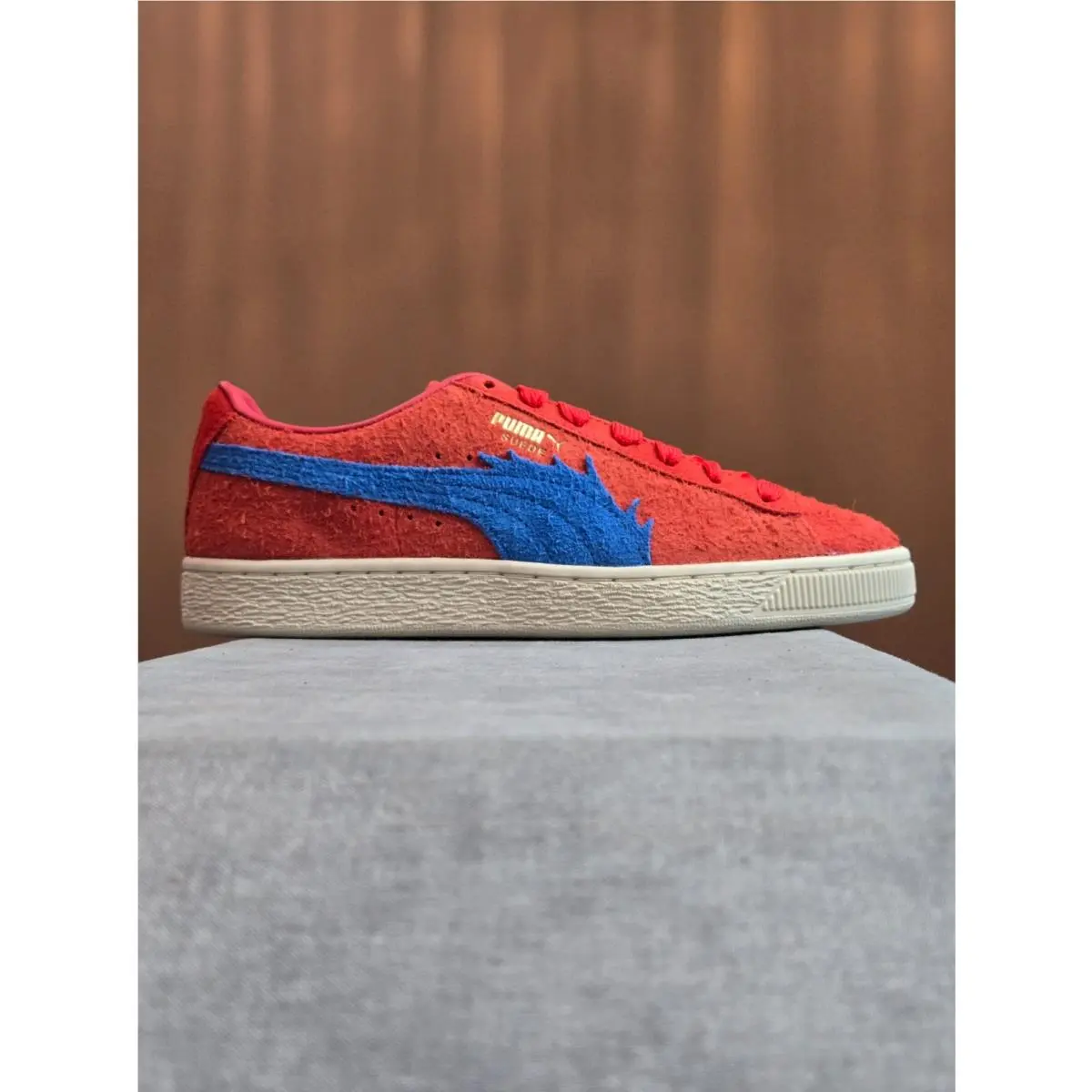 Puma x One Piece Suede Buggy - Red Ultra Blue 396648-01 Size 5.5Y / Women 7