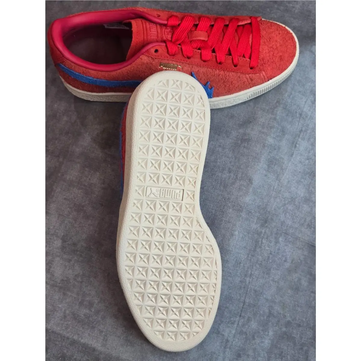 Puma shoes - PUMA  X One Piece Suede Buggy Lace Up - 396648-01 - Red 2