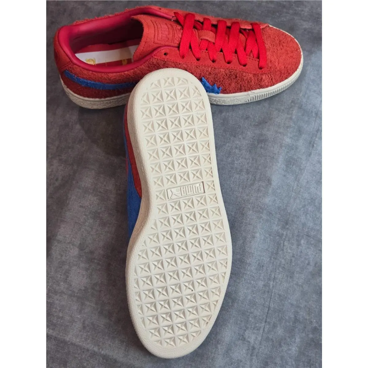Puma shoes - PUMA  X One Piece Suede Buggy Lace Up - 396648-01 - Red 3