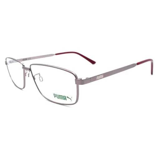 PE0115O 002 Men`s Eyeglasses Frames 57-14-150 Ruthenium by Puma