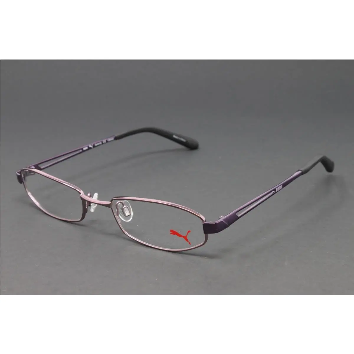 Puma Unisex Eyeglasses Small Frame Purple 50mm Rectangle Metal PU15336-PU