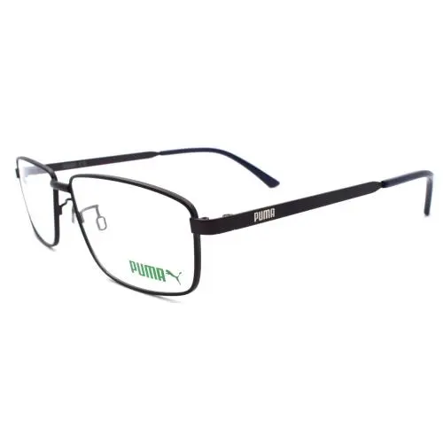 PE0115O 003 Men`s Eyeglasses Frames 57-14-150 Dark Ruthenium by Puma
