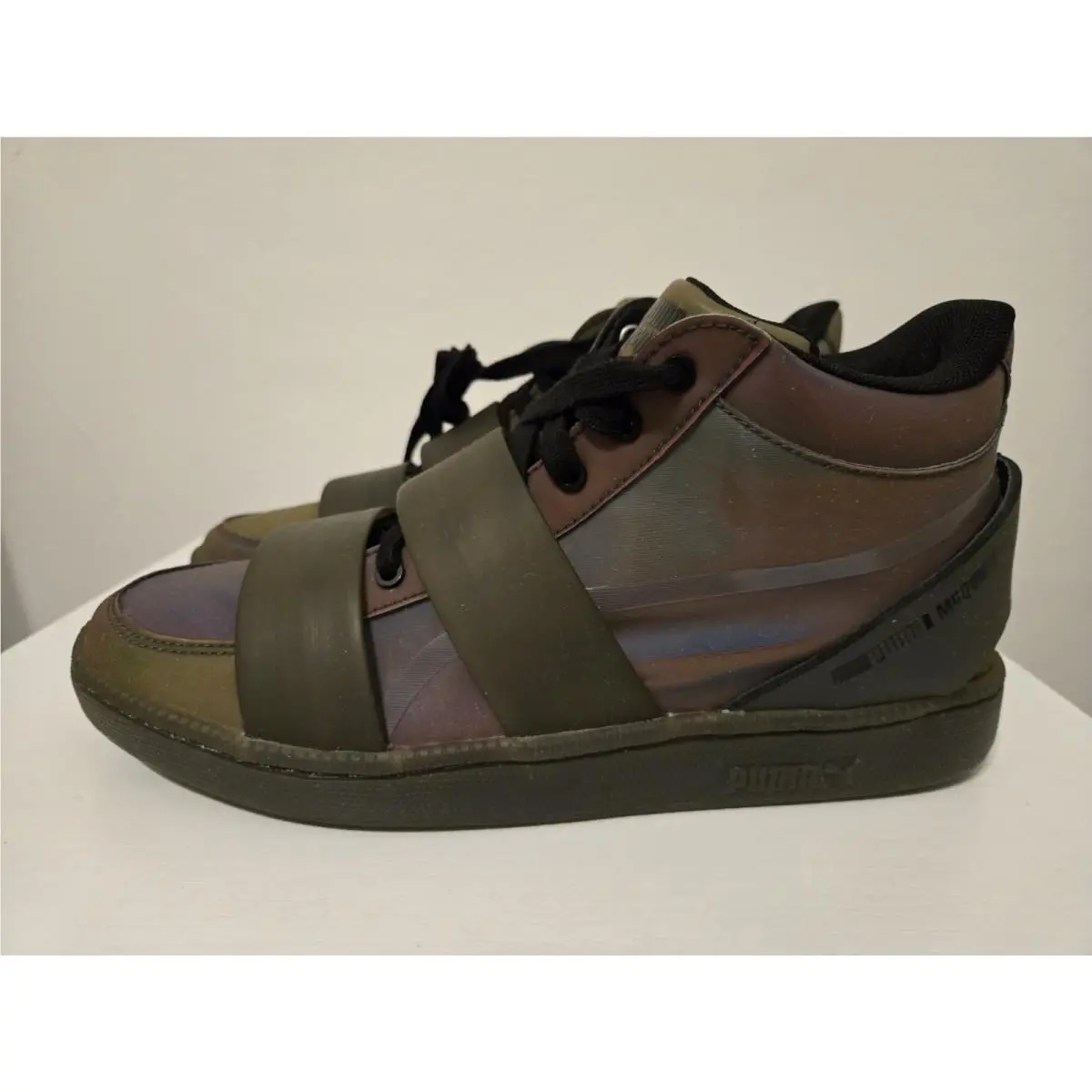 Mens Alexander Mcqueen x Puma Mcq Serve Hi Nu Iridescent Shoes Size 8