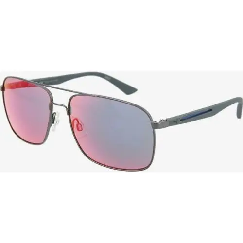 Sunglasses Flexstyle Shiny Gunmetal / Red Blue Mir 59-16-135 PU0006S-004 by Puma