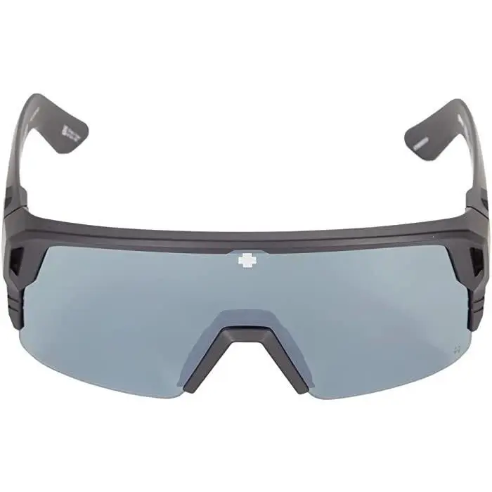 Spy Monolith 5050 Happy Gray Green with Black Spectra Mirror Shield Unisex - Black, Frame: Black, Lens: Multi