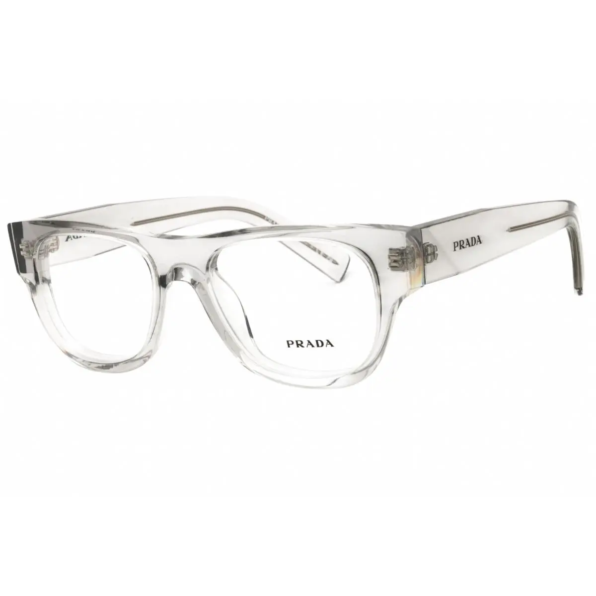 Prada PR D08VU 12R1O1 Eyeglasses Transparent Crystal Frame 51mm