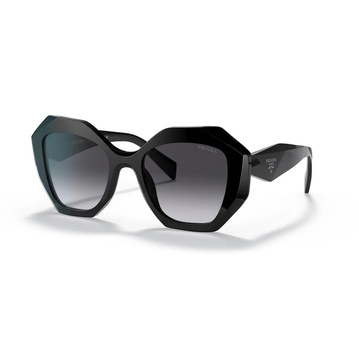 Prada Unisex Geometric Sunglasses Black One Size