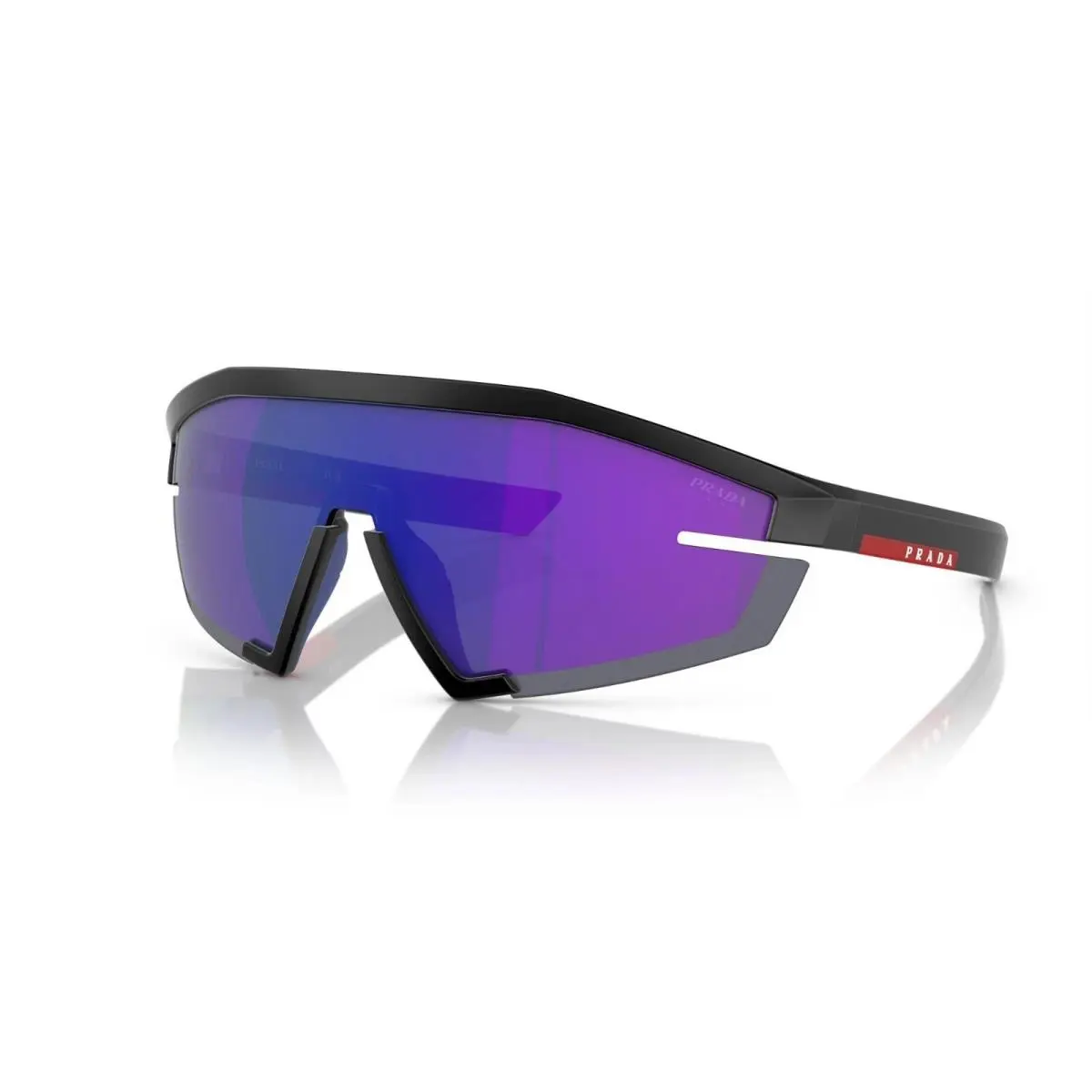 Prada Linea Rossa PS 03ZS Matte Black/blue Violet Mirrored 1BO-05U Sunglasses