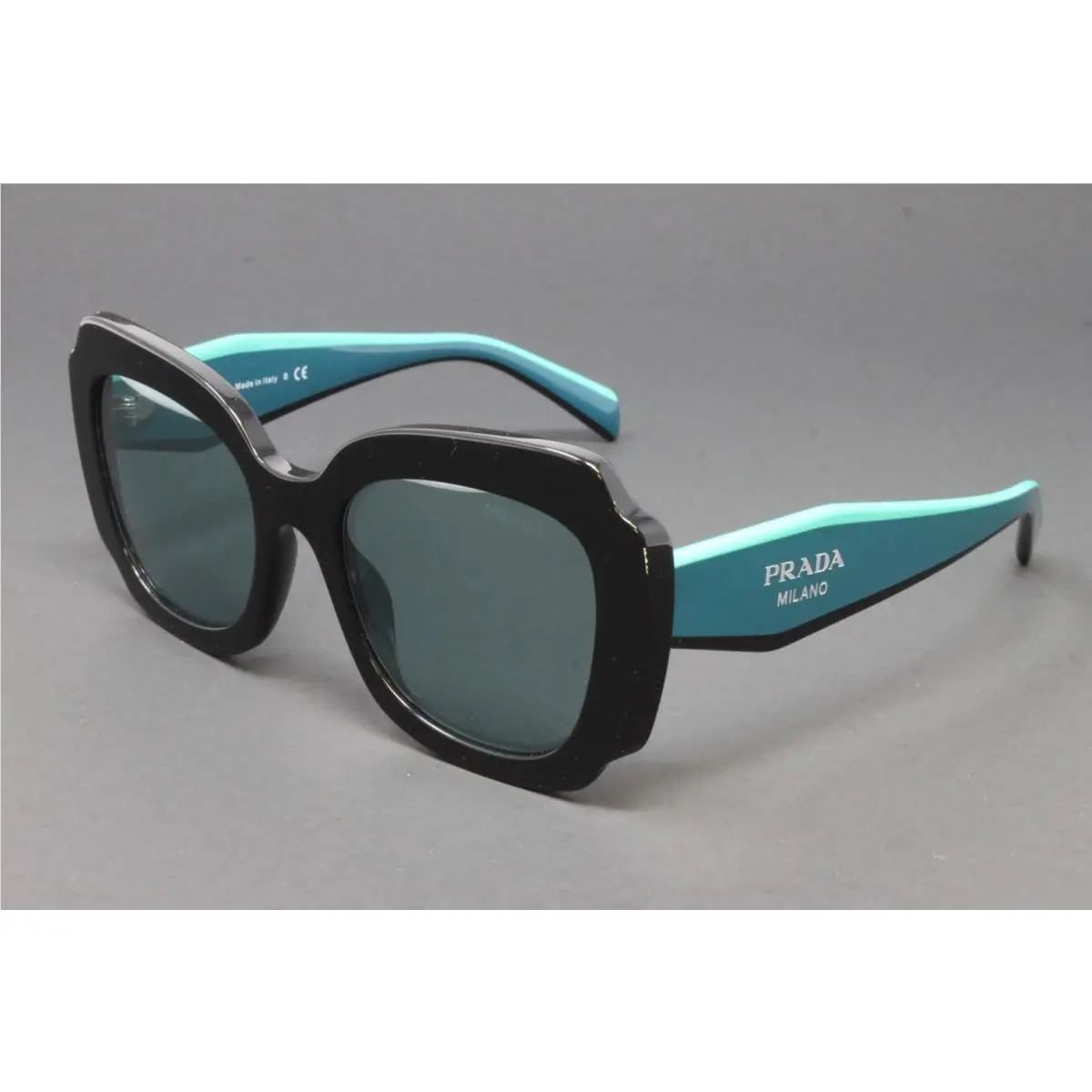 Women`s Sunglasses PR16YS 1AB08Q Black 52mm Mirrored Lens Designer Frames by Prada
